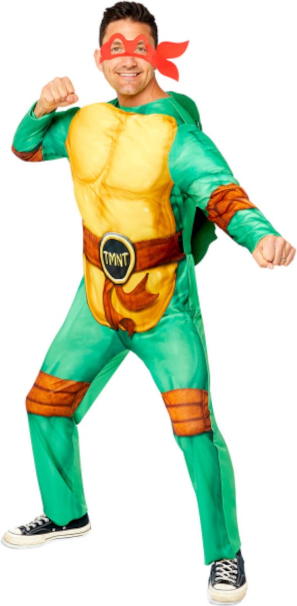 AMSCAN - Ninja Turtle Deluxe Vermomming met 4 maskers voor volwassenen - L