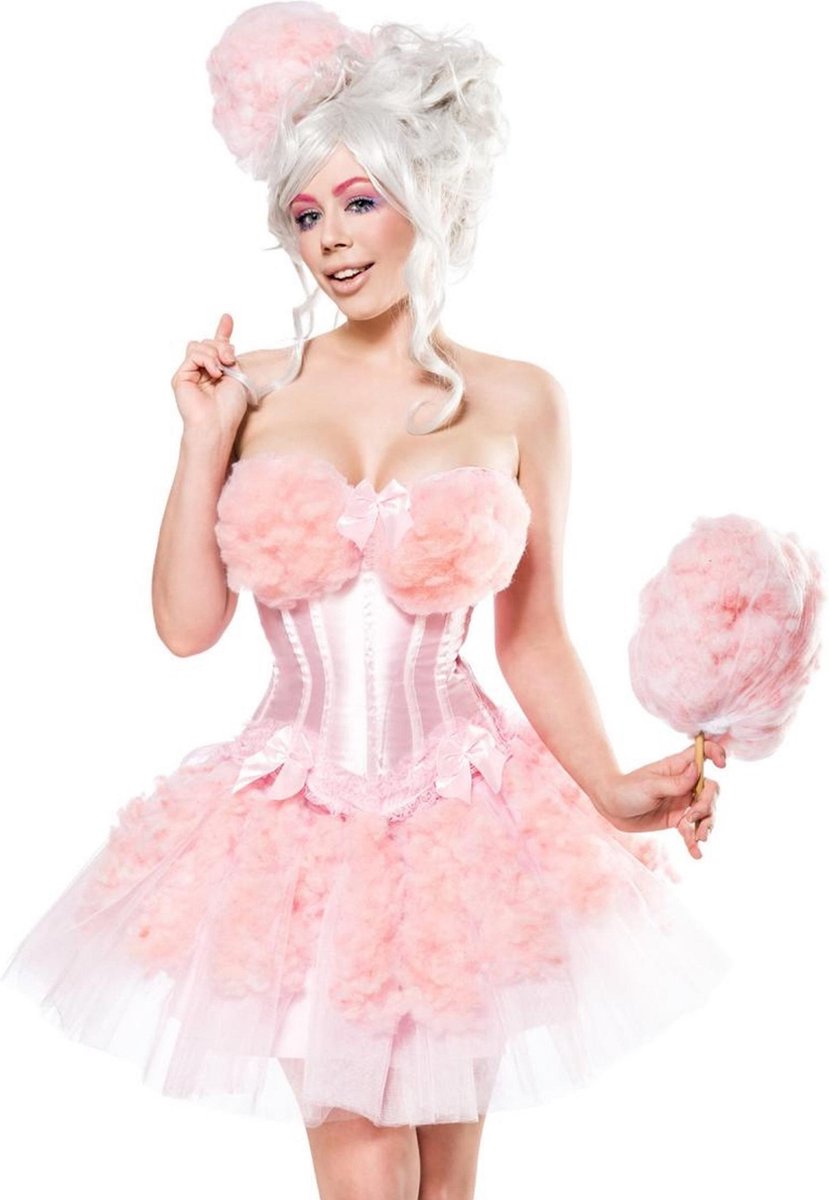 Atixo GmbH - Roze suikerspin outfit voor vrouwen - L (40) - Volwassenen kostuums