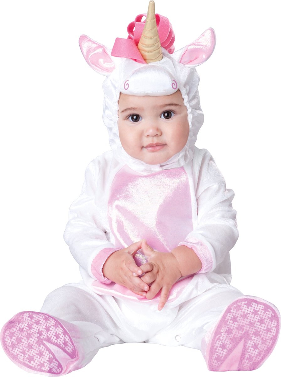 BOLO PARTY - Eenhoorn kostuum voor baby's - Klassiek - 56/68 (0-6 maanden)