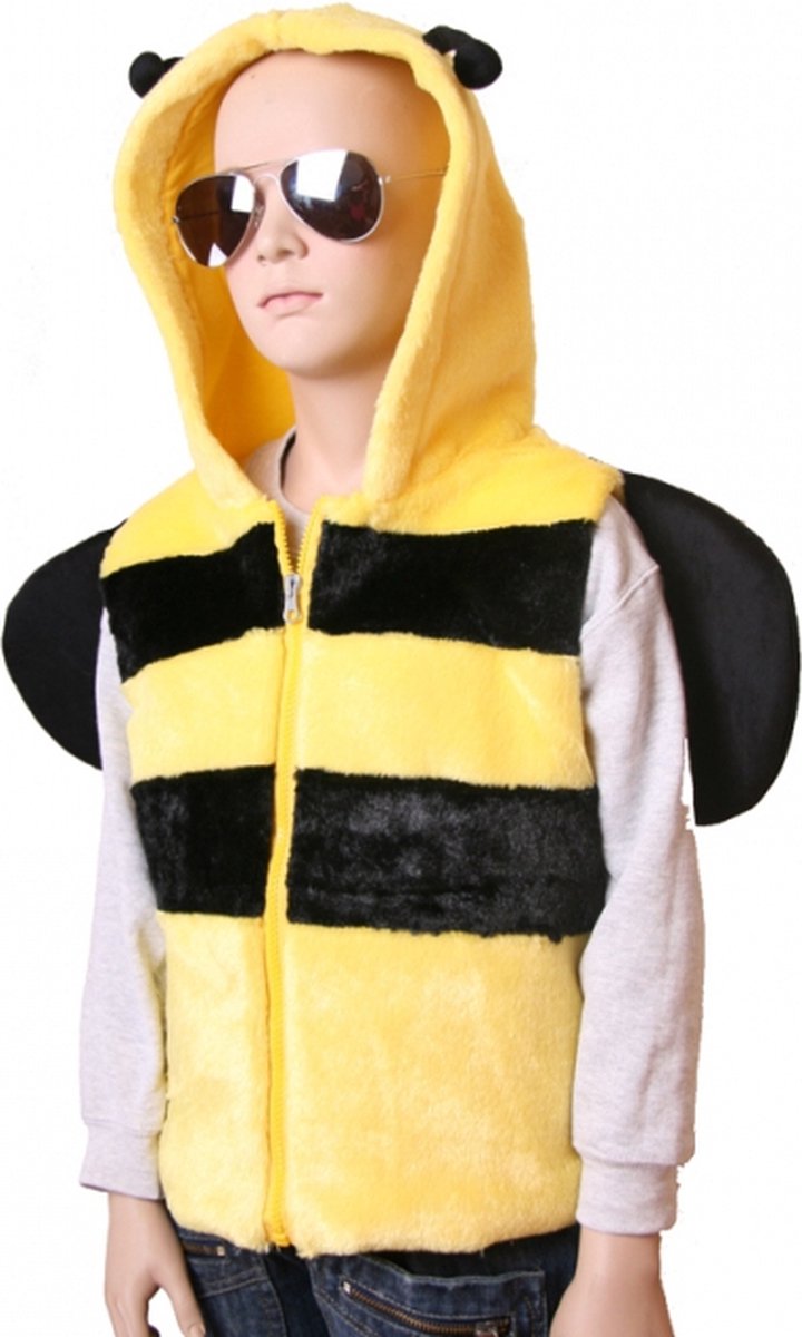 Bijen bodywarmer voor kids S/m (2-3 jaar)