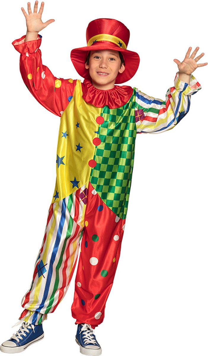 Boland - Kinderkostuum Clown Giggles - Multi - 4-6 jaar - Kinderen - Clown