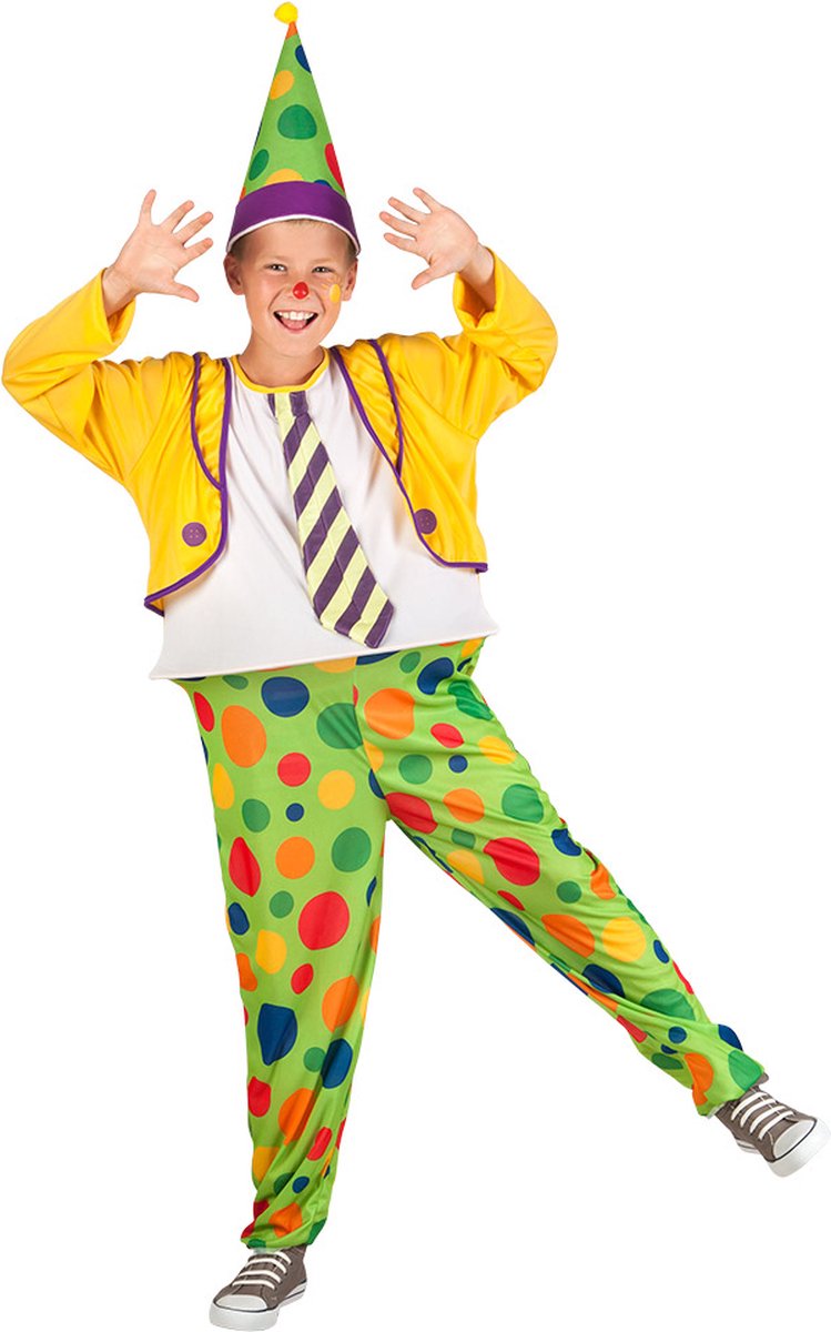 Boland - Kinderkostuum Jimbo - Multi - 4-6 jaar - Kinderen - Clown