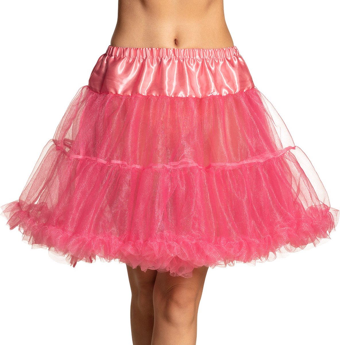 Boland - Petticoat de luxe - Roze - M/L - Volwassenen - Can Can