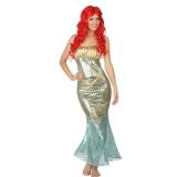 Carnavalskleding Ariel zeemeermin voor dames M/L (38-40) -