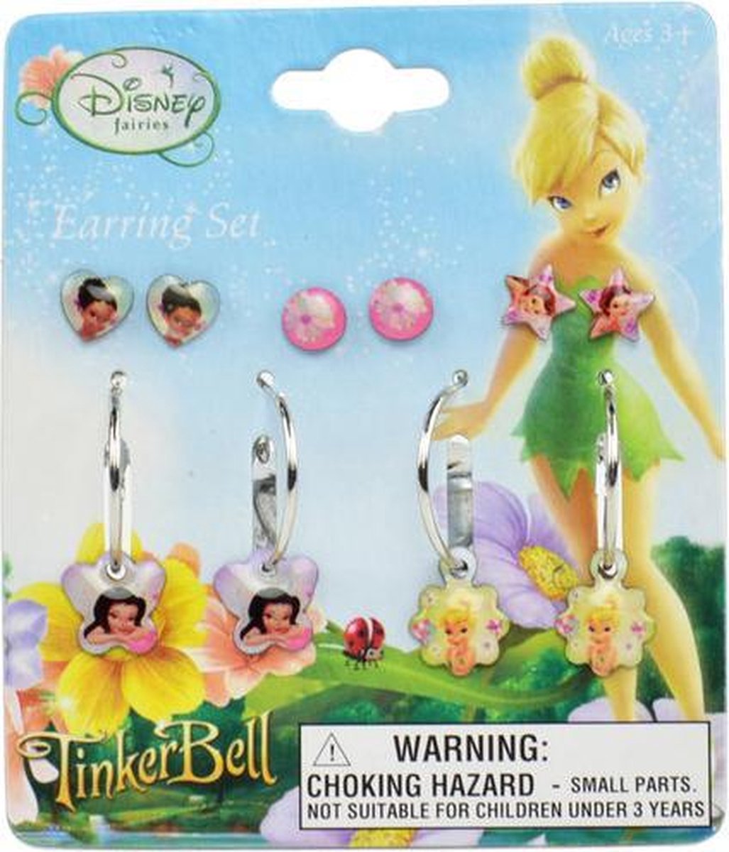 Disney Fairies - Tinkerbell - Oorringe en oorknopjes set | 5 delig