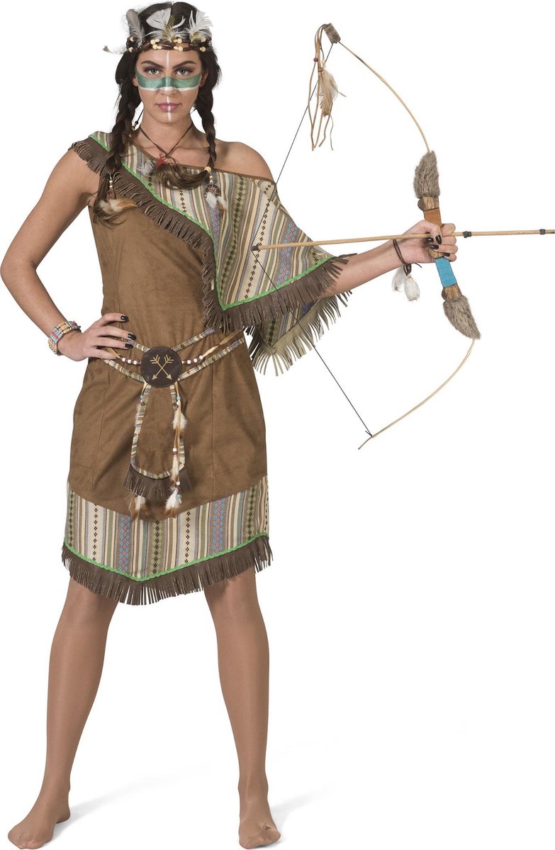 ESPA - Luxe bruine indianen kostuum voor dames - S/M
