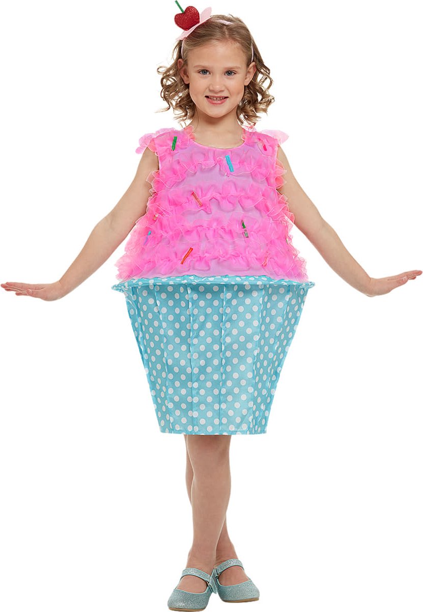 FUNIDELIA Cupcake kostuum voor meisjes - 3-4 jaar (98-110 cm) - Roze