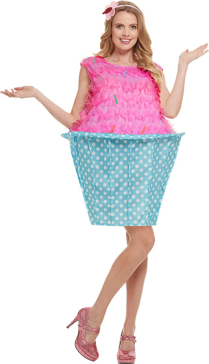 FUNIDELIA Cupcake kostuum voor vrouwen Muffin - Maat: XL - Roze