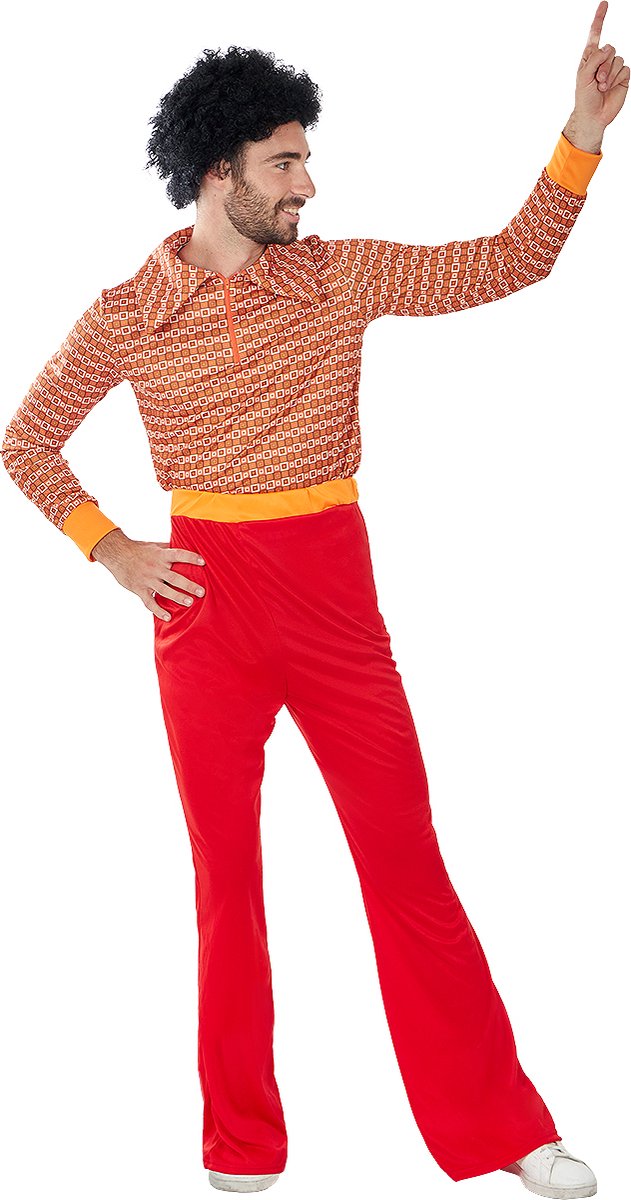 FUNIDELIA Jaren 70 Kostuum Voor voor mannen - Maat: XL - Oranje