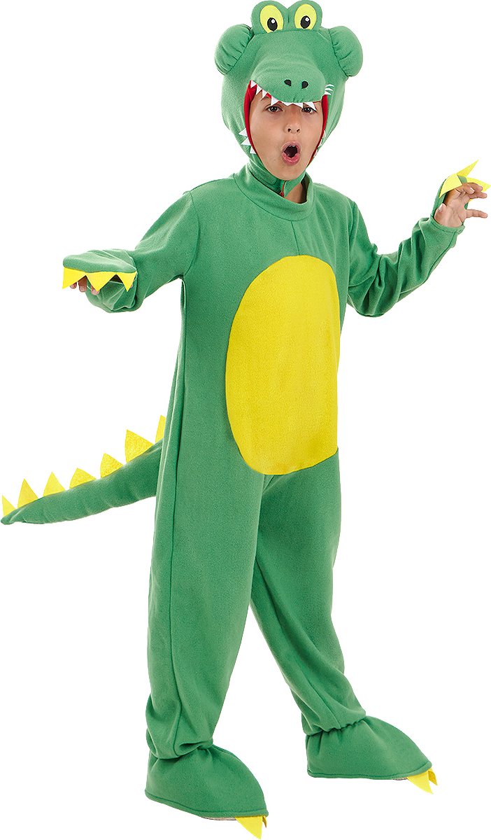 FUNIDELIA Krokodil Kostuum Voor voor jongens - Maat: 135 - 152 cm - Groen