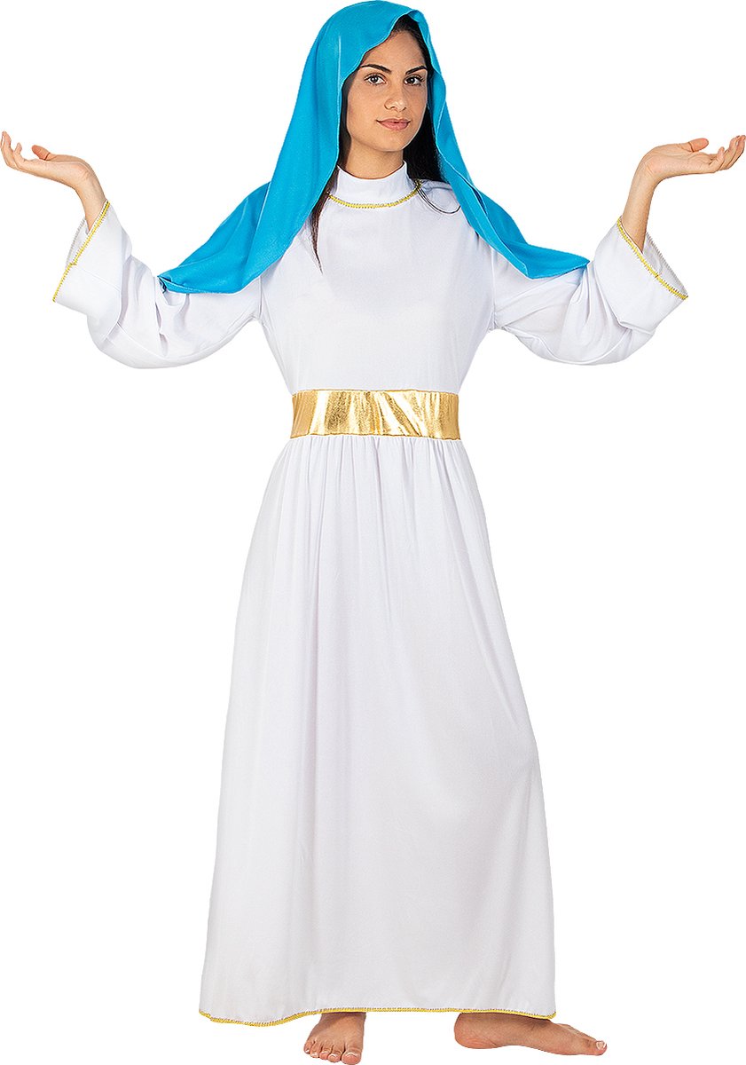 FUNIDELIA Maagd Maria Kostuum Voor voor vrouwen - Maat: M - L - Wit