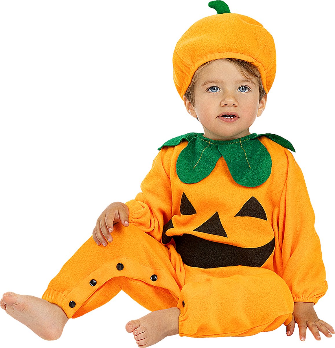 FUNIDELIA Pompoen kostuum voor baby - 6-12 mnd (69-80 cm) - Oranje
