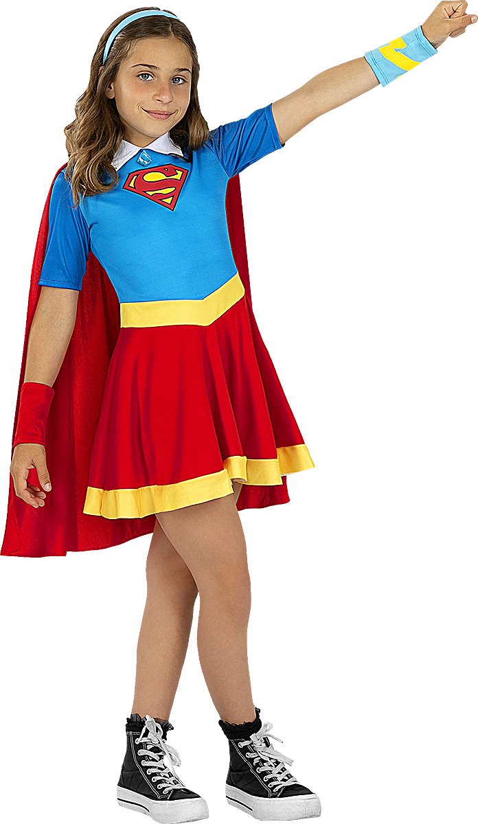 FUNIDELIA Supergirl DC Superhelden kostuum - 10-12 jaar (146-158 cm)