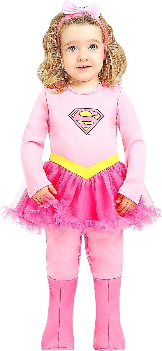 FUNIDELIA Supergirl kostuum voor baby - 12-24 mnd (81-92 cm) - Roze