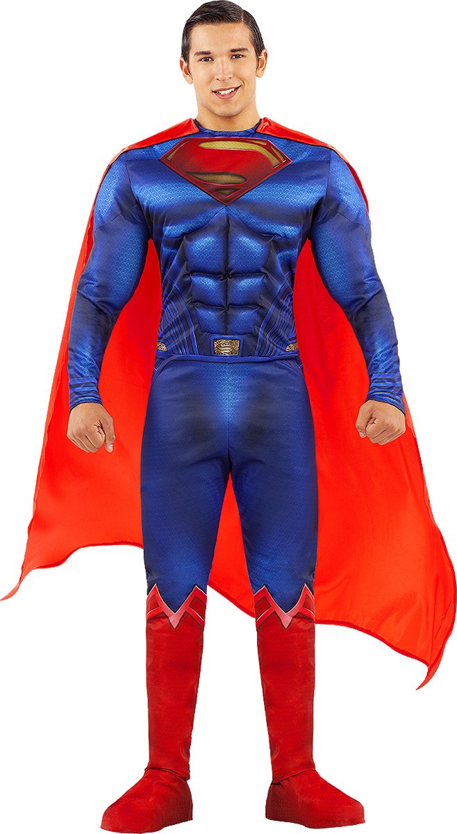 FUNIDELIA Superman kostuum - Justice League voor mannen - Maat: S