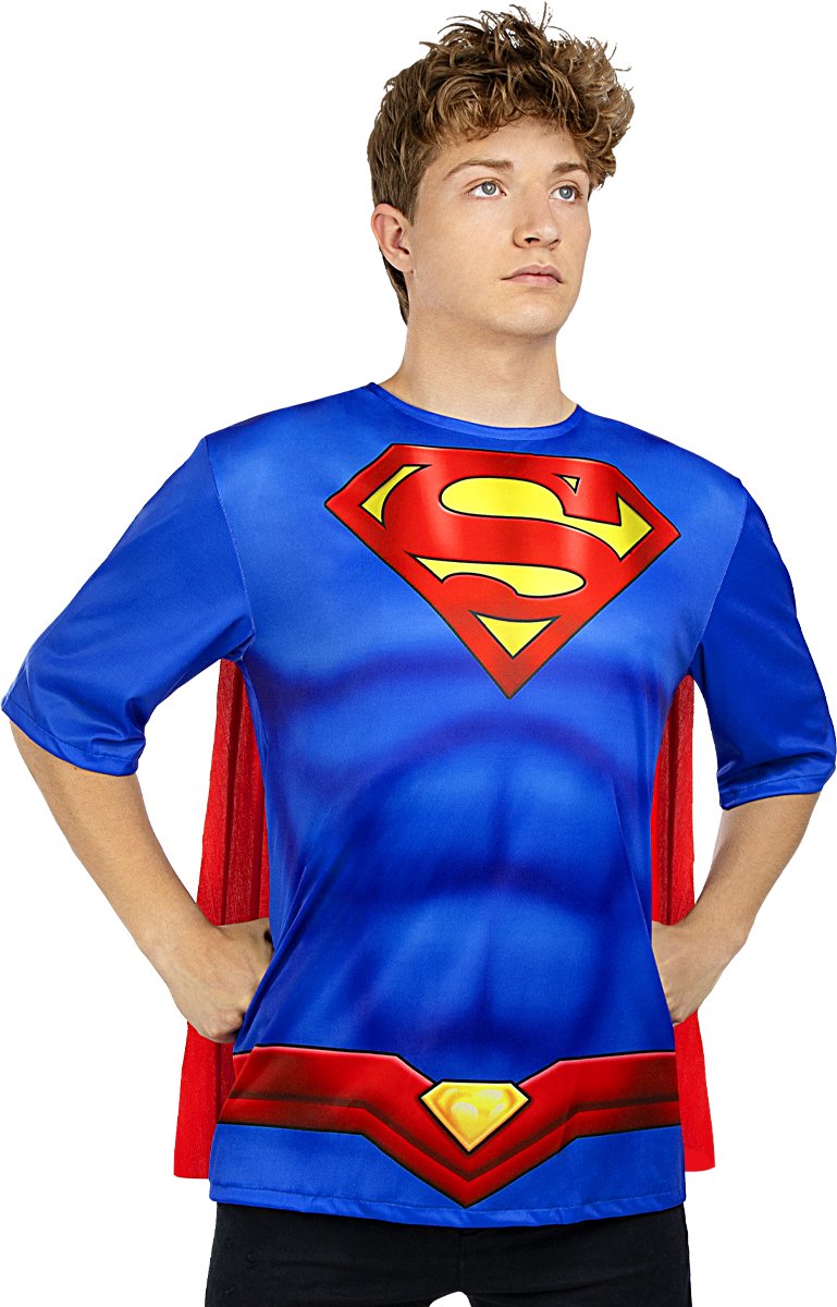 FUNIDELIA Superman-kostuumpakket voor mannen - Maat: S-M - Rood