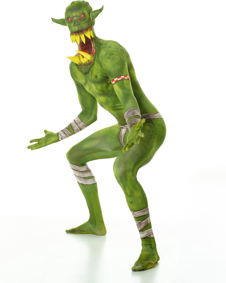 Groene Ork Morphsuits™ kostuum voor volwassenen - Verkleedkleding - 180 cm