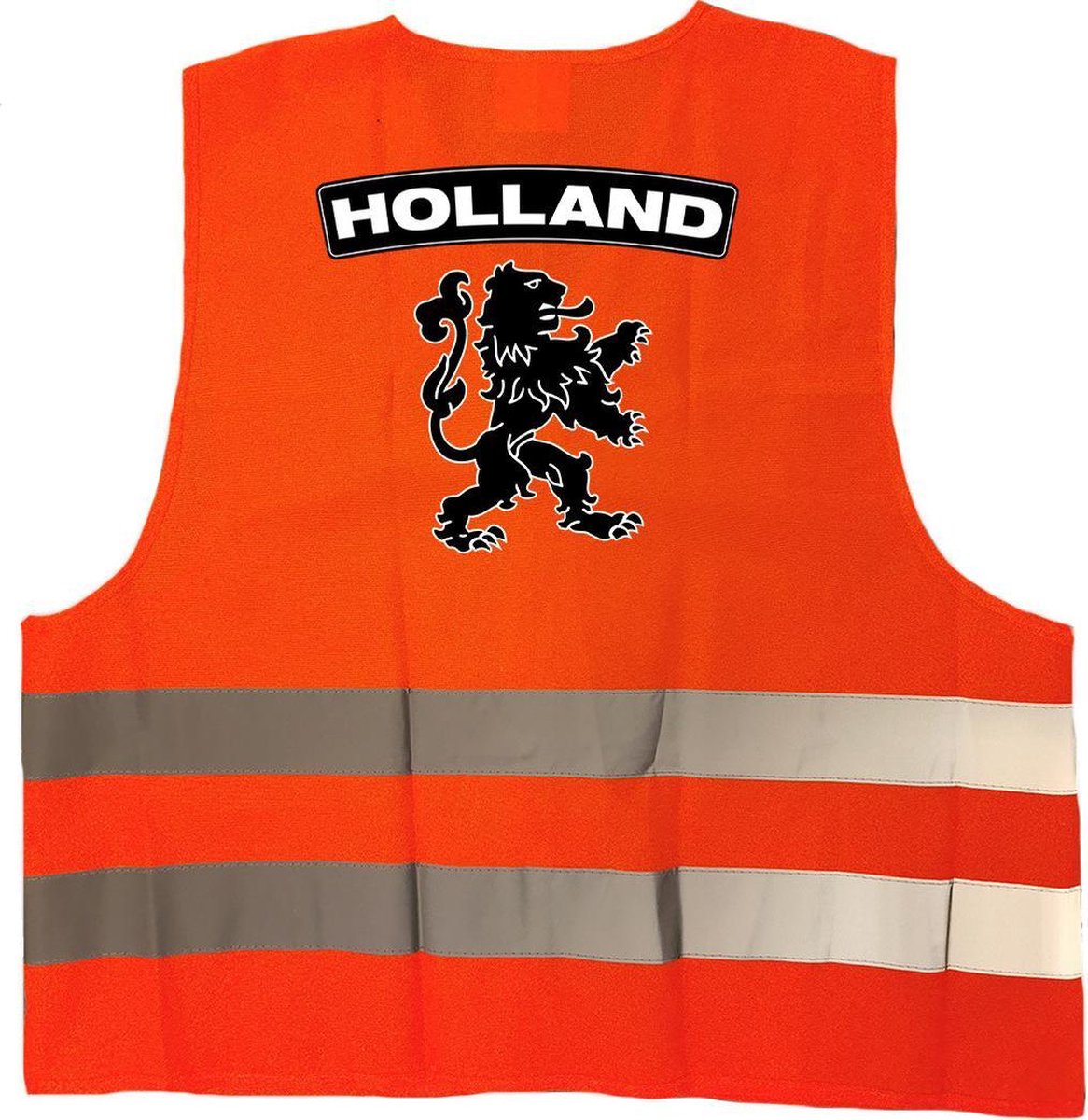 Holland hesje reflecterend oranje - Hollandse leeuw - EK / WK / Holland supporter kleding - veiligheidshesje