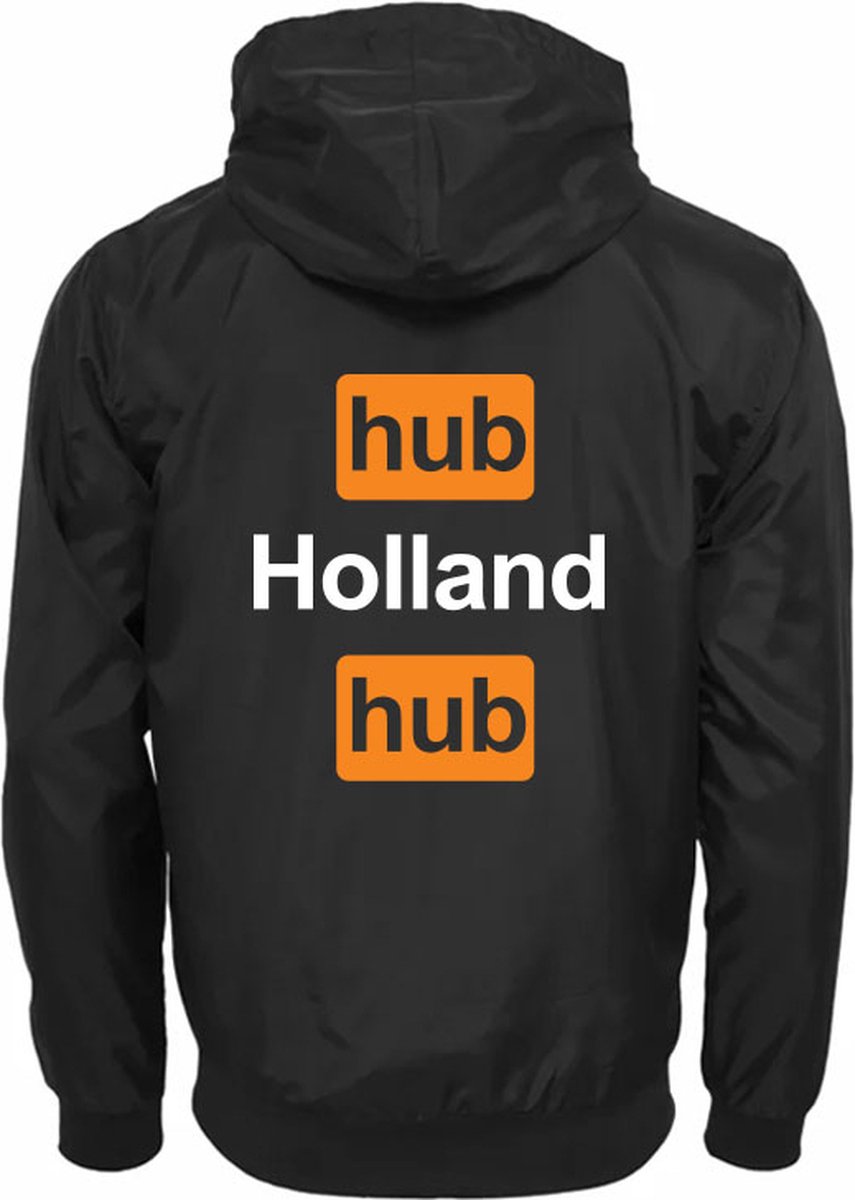 Hub Holland Hub Windjack | Hup | Nederland | Oranje | Volwassen en Kinder | Kinderjas | Jas | Unisex