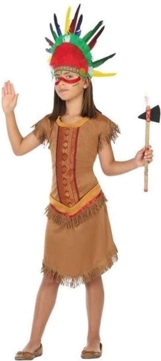 Indiaan/indianen jurk verkleedset / kostuum voor meisjes- carnavalskleding - voordelig geprijsd 116