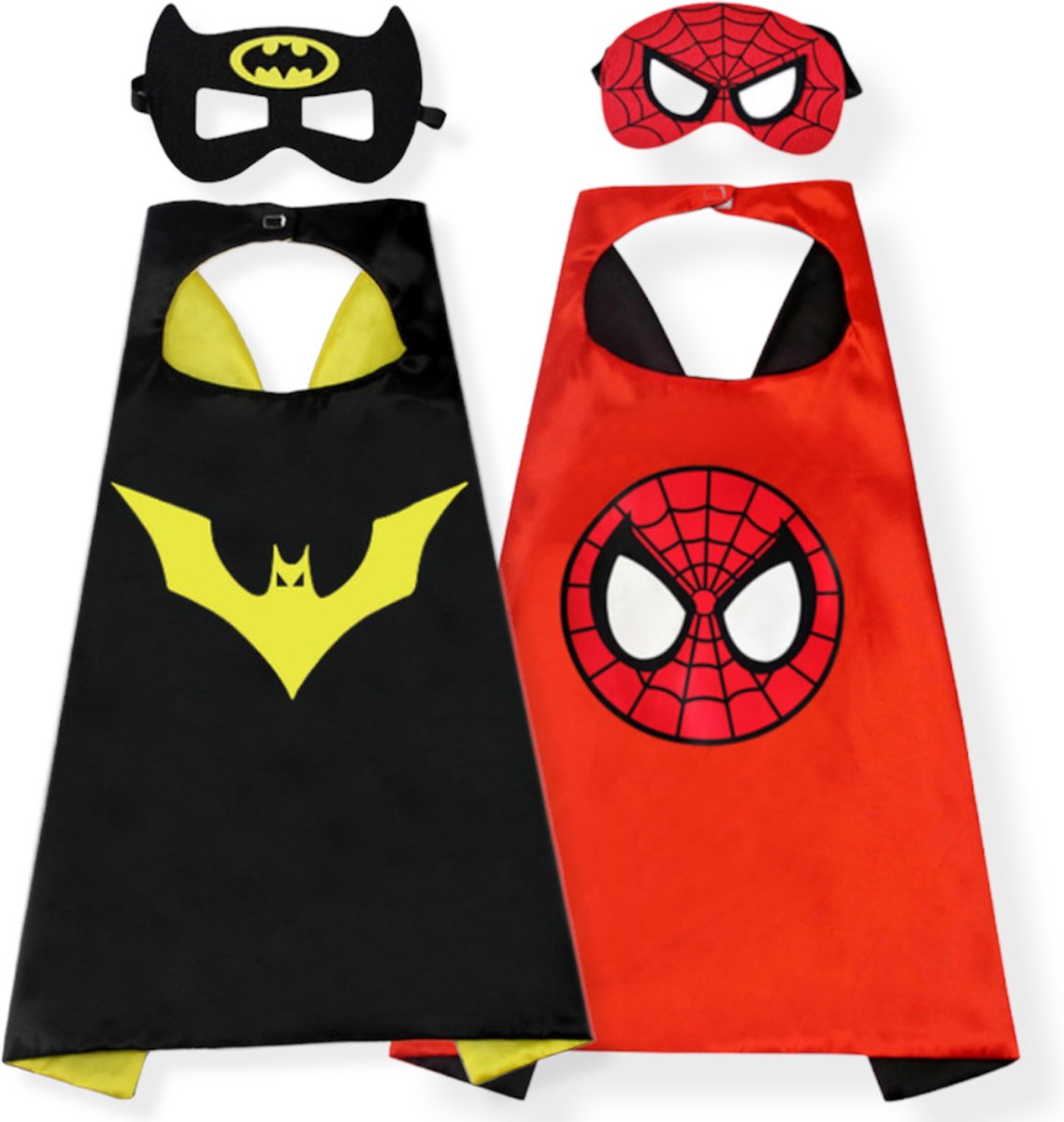 Jobber - SET - Cape - Superhelden - Batman - Spiderman - Carnavalskleding kinderen