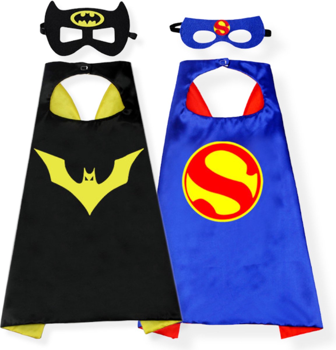 Jobber - SET - Cape - Superhelden - Batman - Superman - Carnavalskleding kinderen