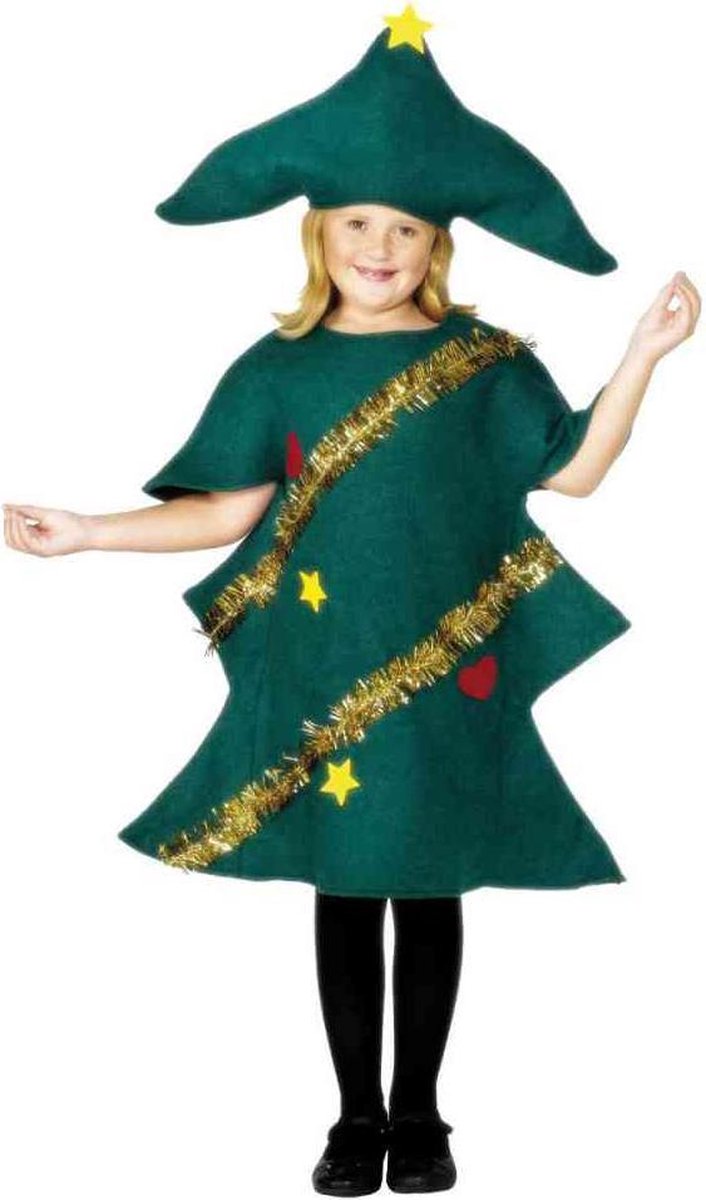 Kerstboom kostuum | Kinder verkleedkleding maat L (146-158)