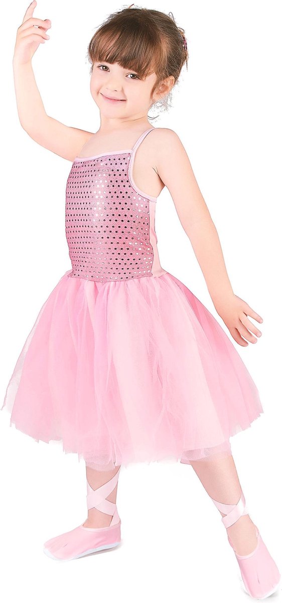 LUCIDA - Roze ballet danseres kostuum voor meisjes - XS 92/104 (3-4 jaar)
