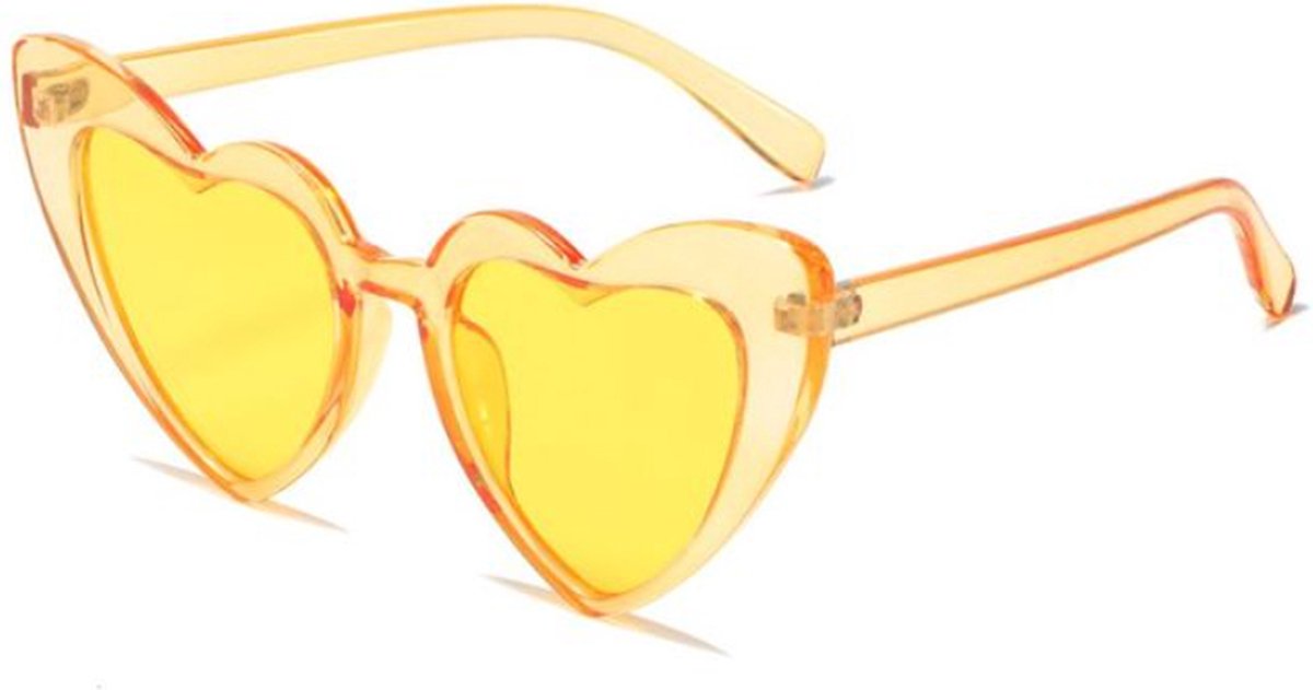 New Age Devi - Hart zonnebril - feestbril - Oranje