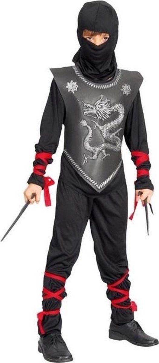 Ninja kostuum voor kinderen 120-130 (7-9 jaar)