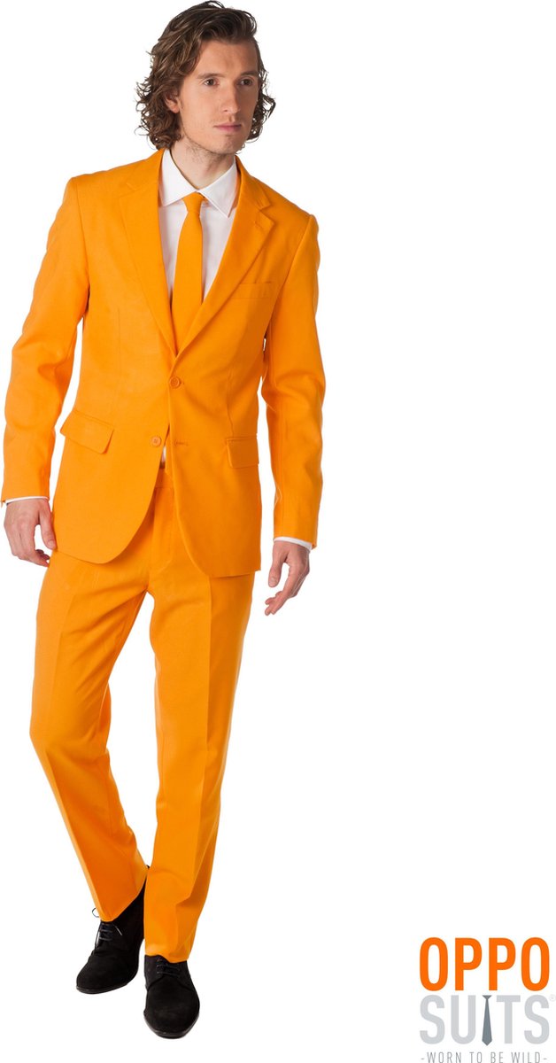 OppoSuits The Orange - Mannen Kostuum - Oranje - Koningsdag Nederlands Elftal - Maat 54