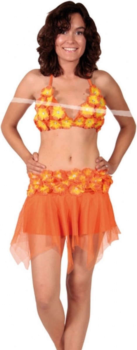 Oranje Hawaii rok en bikini