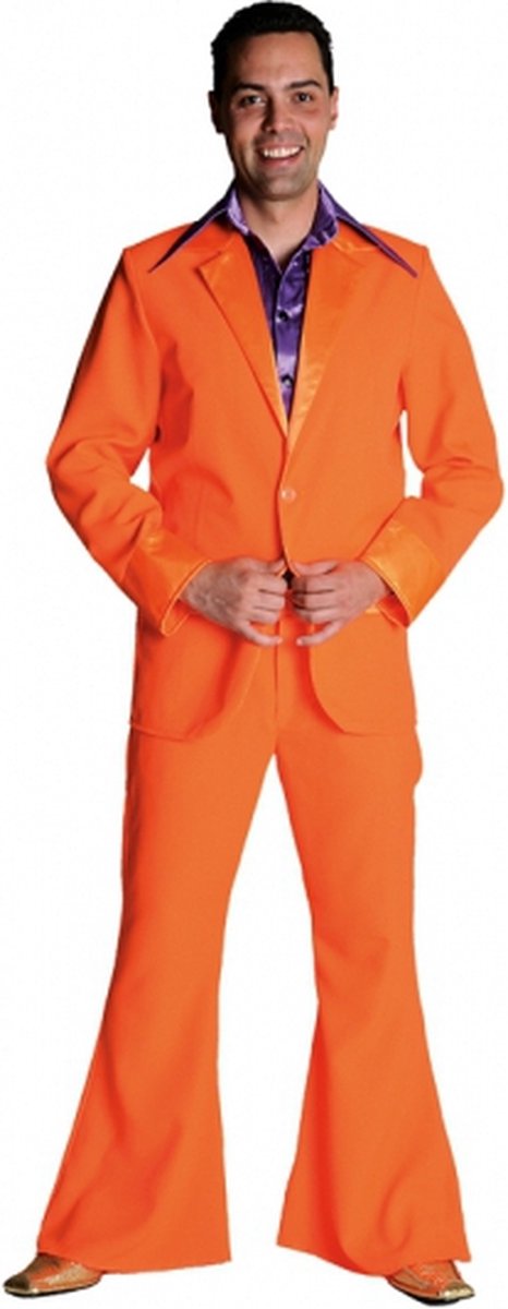 Oranje heren kostuum 52-54 (m)