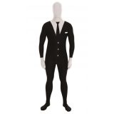 Originele morphsuit businessman print zwart L (160-175 cm) -