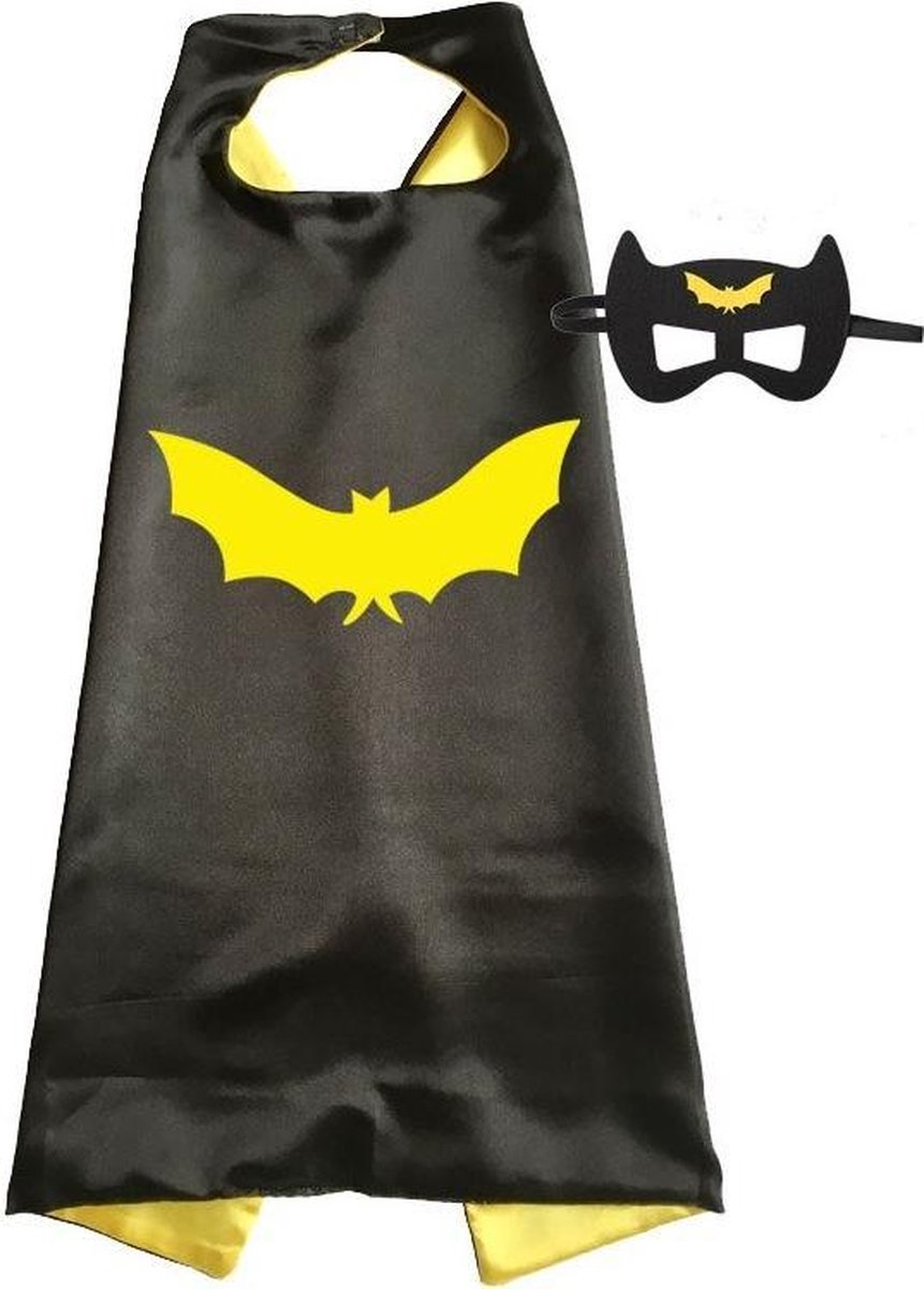 Premium Batman Cape Met Masker - Mask - Verkleedpak - Carnaval - Carnavalskleding Kinderen - Halloween Kostuum