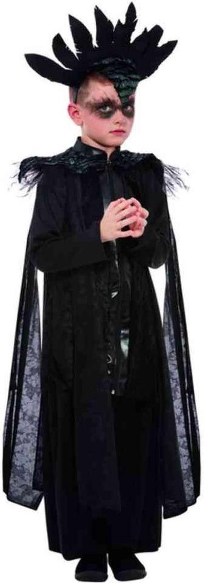 Smiffy's - Heks & Spider Lady & Voodoo & Duistere Religie Kostuum - Zwart Raaf Ridder - Jongen - zwart - Small - Halloween - Verkleedkleding