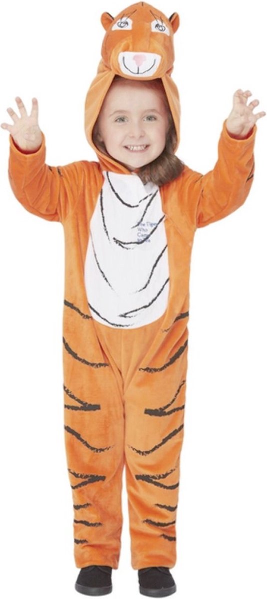 Smiffys Kinder Kostuum -Kids tm 6 jaar- The Tiger Who Came To Tea Deluxe Oranje