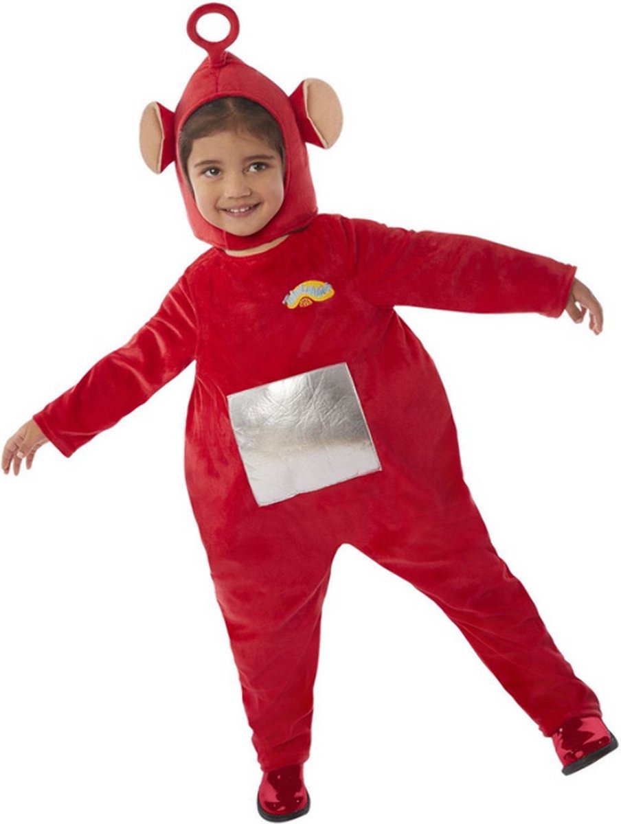Smiffy's - Teletubbies Kostuum - Teletubbies Po Rood Kind Kostuum - rood - Maat 116 - Carnavalskleding - Verkleedkleding