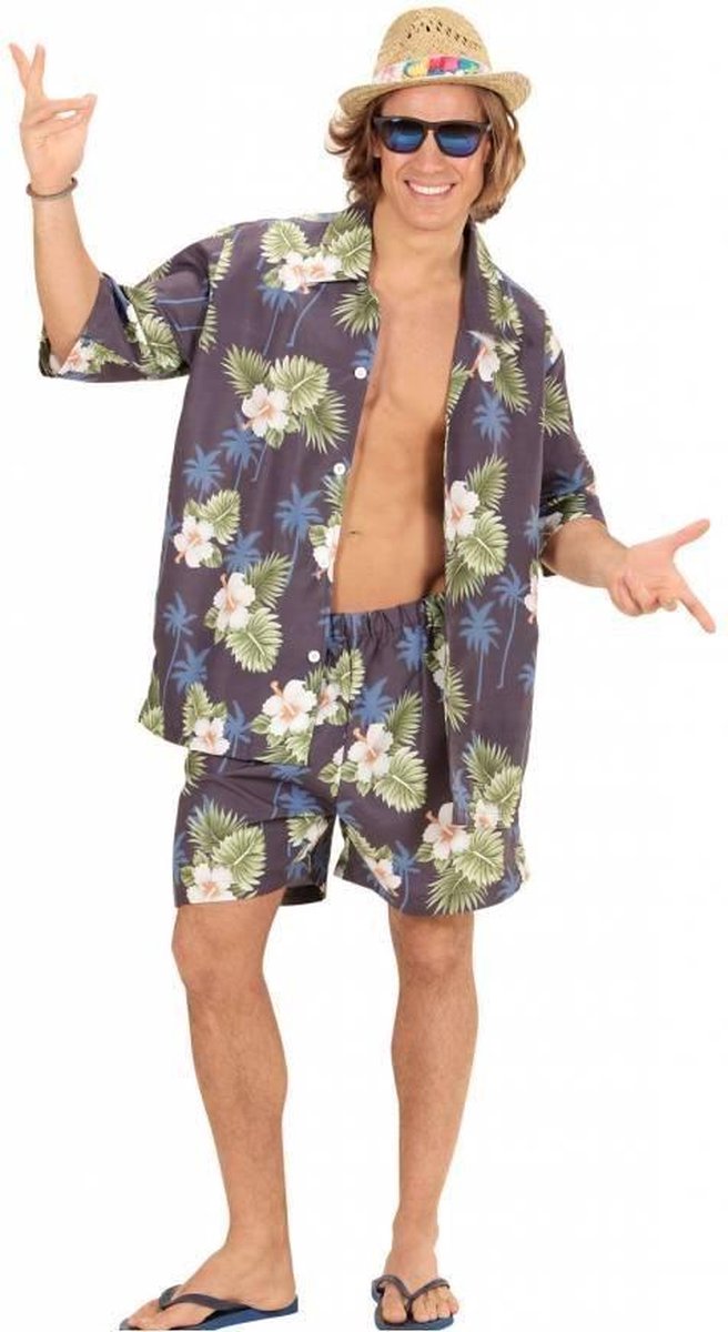 Tropisch Hawaii kostuum heren - Maatkeuze: Maat M/L