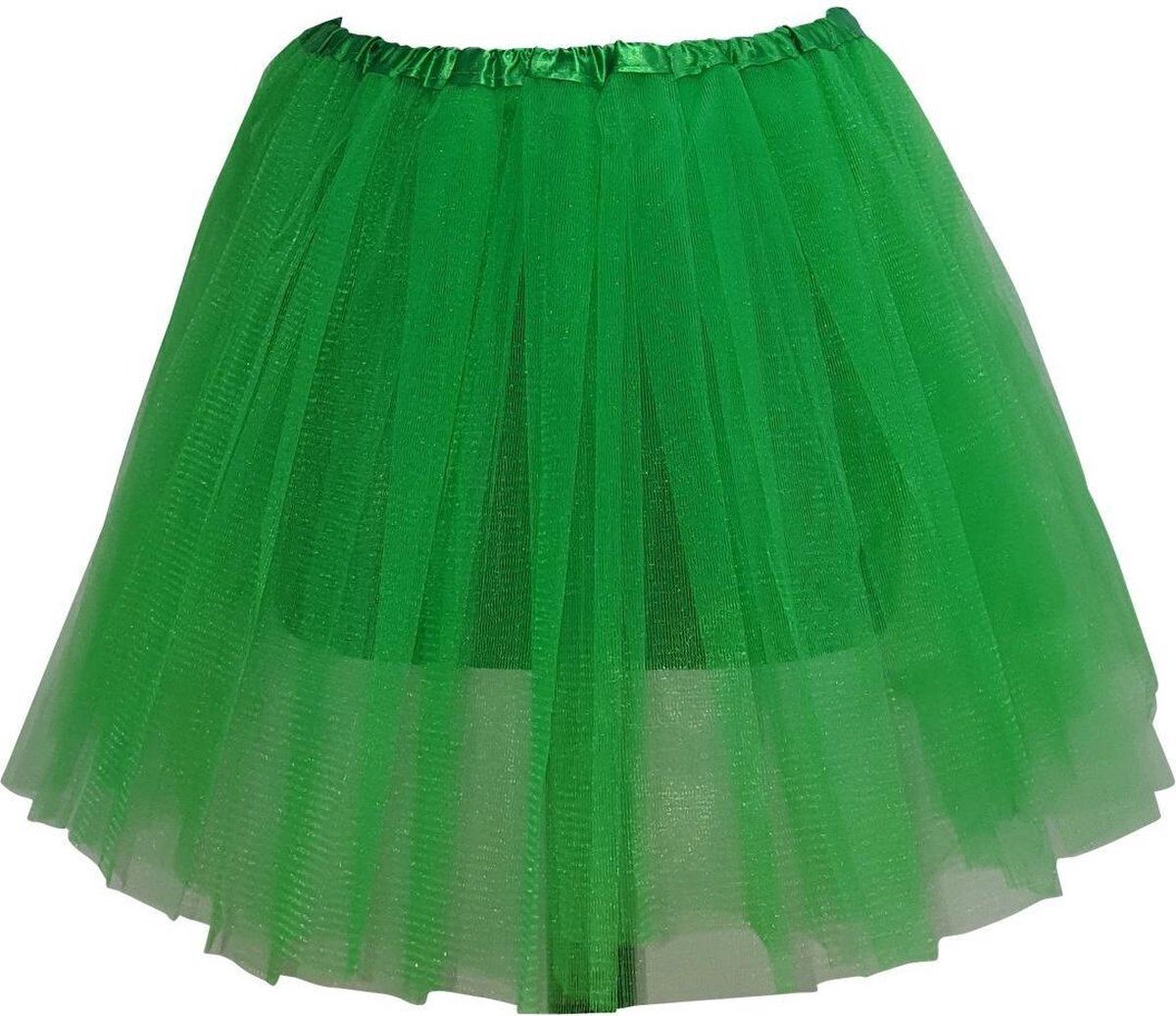 Tutu - Petticoat - Tule rokje - Groen - 40 cm - 3 lagen tule - Ballet rokje