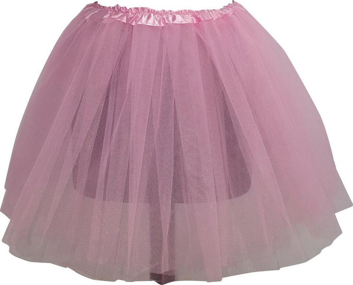 Tutu - Petticoat - Tule rokje - Roze - 40 cm - 3 lagen tule - Ballet rokje