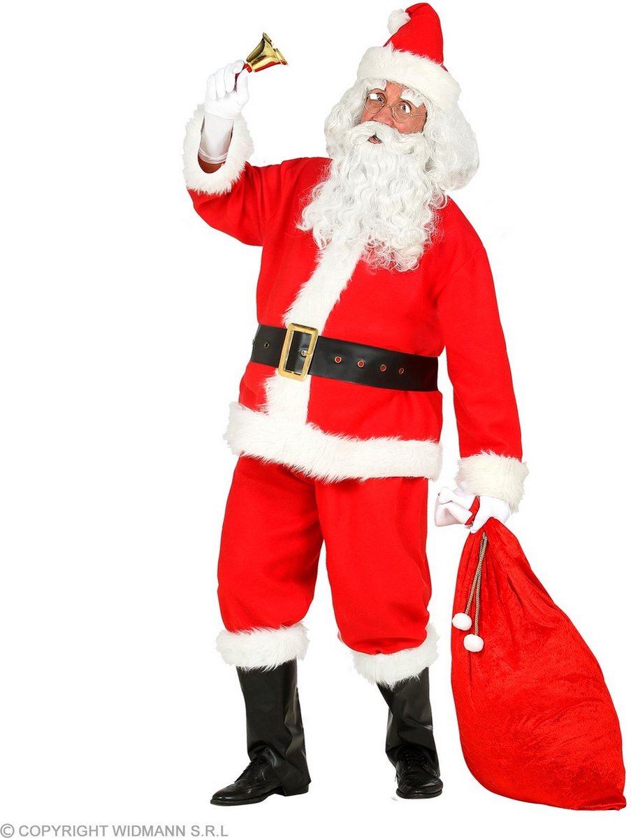 Widmann - Kerst & Oud & Nieuw Kostuum - Net Echte Vriendelijke Kerstman Kostuum - rood - Large / XL - Kerst - Verkleedkleding