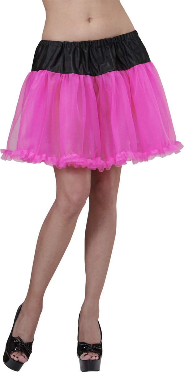 Widmann -Petticoat Zwart / Roze - roze - Halloween - Verkleedkleding