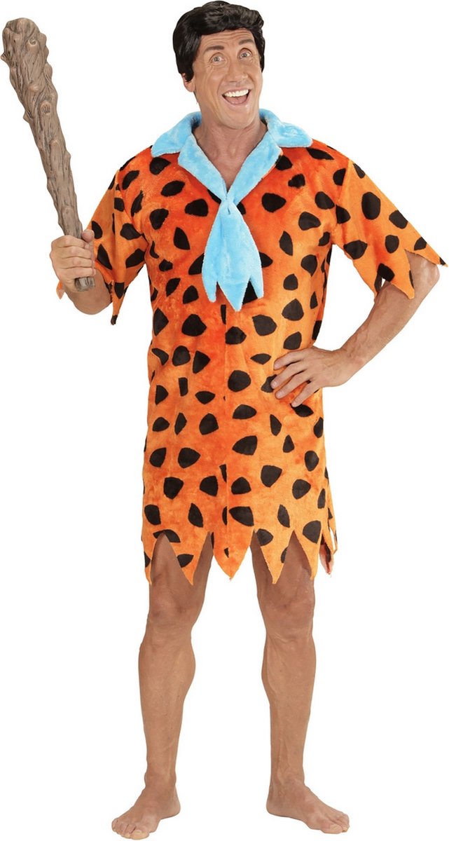 Widmann - The Flintstones Kostuum - Flintstones Man Stenen Tijdperk Kostuum - oranje - XL - Carnavalskleding - Verkleedkleding