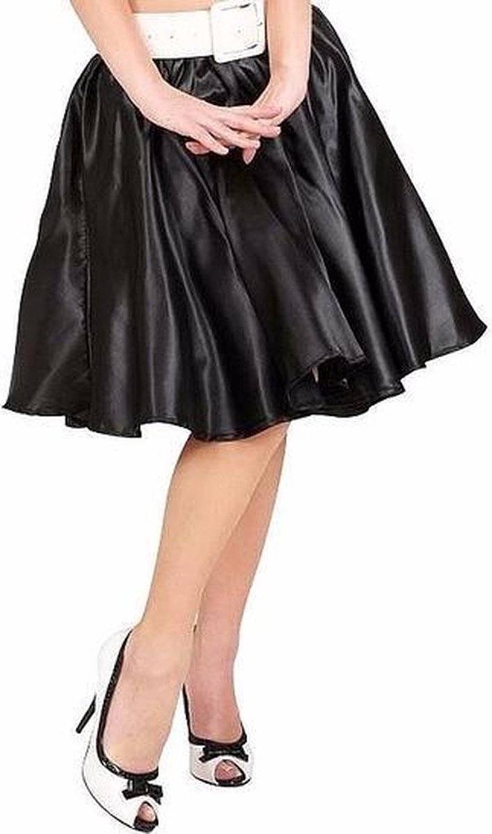 Zwarte fifties rok met petticoat voor dames