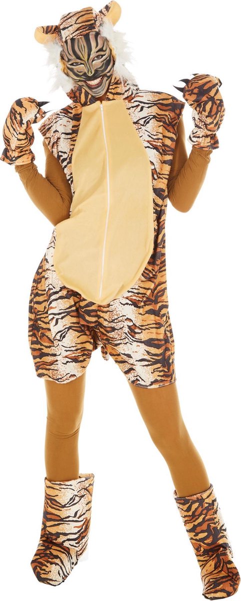 dressforfun - Kostuum tijger M - verkleedkleding kostuum halloween verkleden feestkleding carnavalskleding carnaval feestkledij partykleding - 300863