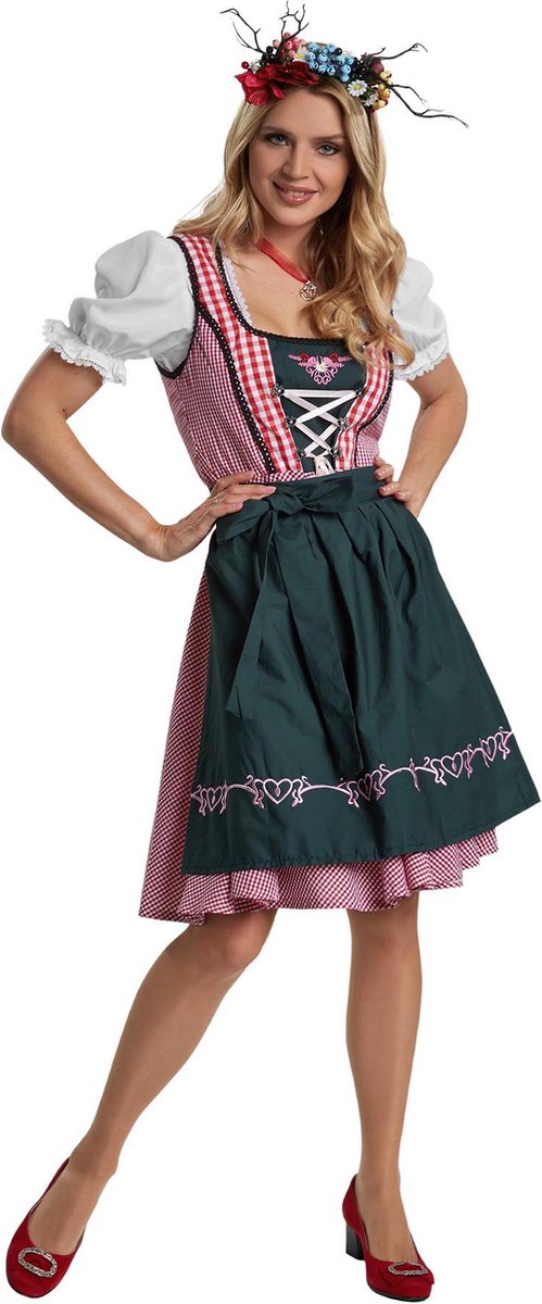 dressforfun - Mini-Dirndl Berchtesgaden model 2 XXL - verkleedkleding kostuum halloween verkleden feestkleding carnavalskleding carnaval feestkledij partykleding - 304659