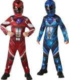 Blauw en rood Power Rangers™ kostuum voor kinderen - Verkleedkleding