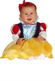 Guirca - Sneeuwwitje Kostuum - Mini Sneeuwwitje Prinses Baby - Meisje - blauw,rood,geel - 1 - 12 maanden - Carnavalskleding - Verkleedkleding