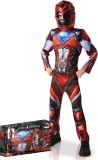 Luxe rode Power Rangers kostuum box voor kinderen Maat 98-104
